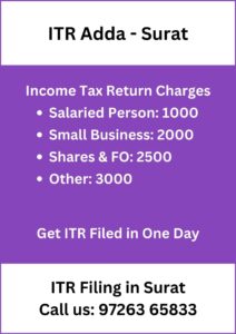 ITR Filing Consultant CA in Surat