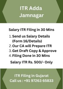 Salary Income Tax Return Filing in Jamnagar