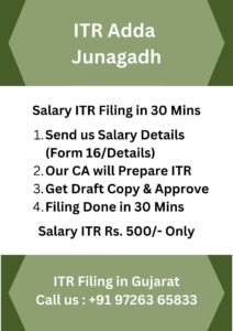 Salary Income Tax Return Filing in Junagadh