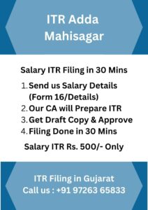 Salary Income Tax Return Filing in Mahisagar