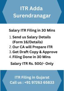 Salary Income Tax Return Filing in Surendranagar