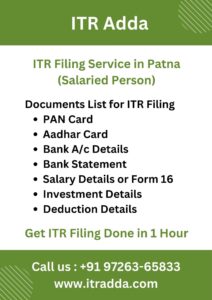 ITR Filing Consultant CA in Patna