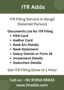 Document Required for ITR Filing for Salaried Person in Sangli