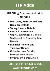 ITR Filing Documents List in Nanded