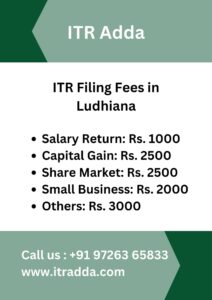 ITR Filing Fees in Ludhiana