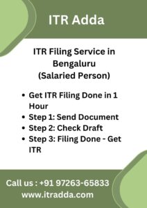 ITR Filing Service in Bengaluru