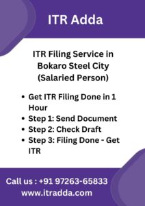 ITR Filing Service in Bokaro Steel City