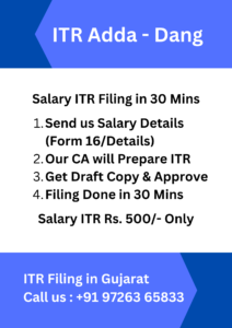 Document Required for ITR Filing for Salaried Person in Dang