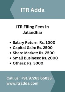 ITR Filing Fees in Jalandhar