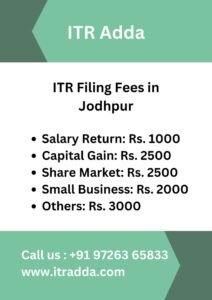 ITR Filing Fees in Jodhpur