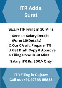 Salary Income Tax Return Filing in Surat