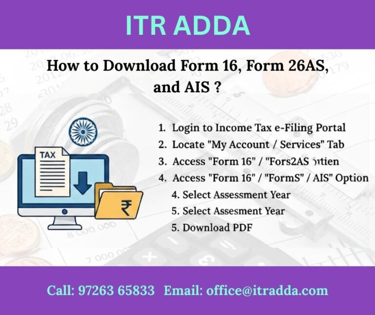 Download forms for ITR filing