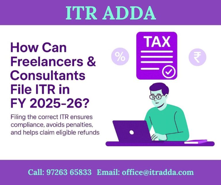 Freelancers & Consultants File for ITR