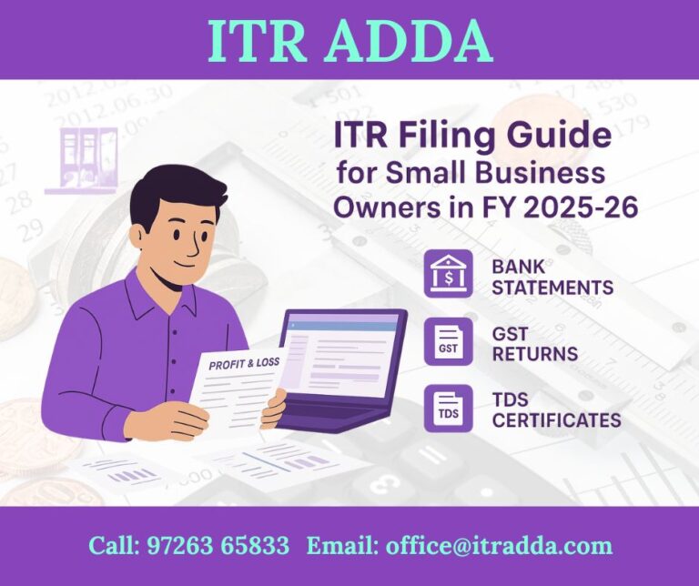 ITR Filing for Small Business Owners