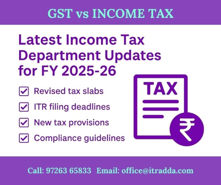 Latest Income Tax Department Updates for FY 2025-26